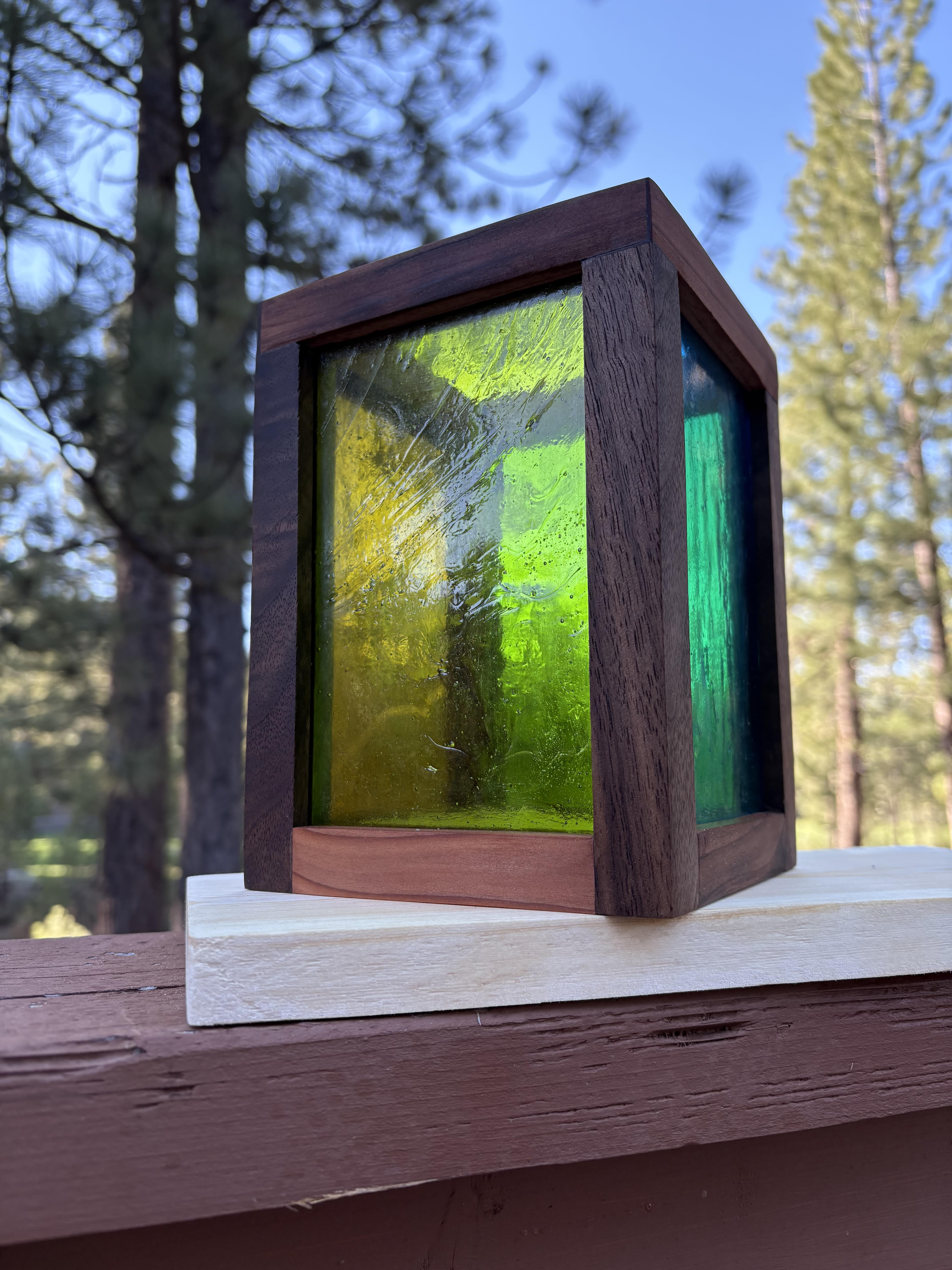 Handcrafted Stained Glass Lantern